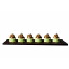 Plateau de présentation long bois brun KORA 56,5 cm – Frêne premium | KanTsens