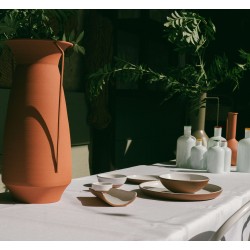 Assiette Cocktail TERRA 15 cm – Terracotta Blanc | KanTsens