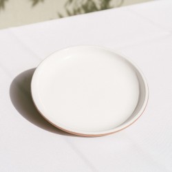 Assiette Cocktail TERRA 15 cm – Terracotta Blanc | KanTsens