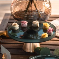 présentoir mignardises en verre