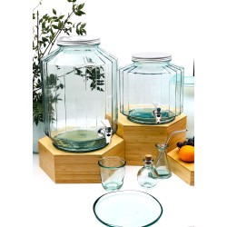 Drink Dispenser 12 Litres Recycled Glass