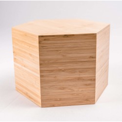 Set of 4 Hexat risers in bamboo