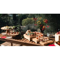 Set of 3 nesting risers in bamboo