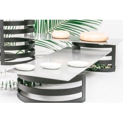 Rehausse Modulo Noir M en Métal