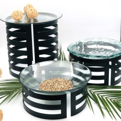 Make a difference with our MODULO metal boosters! Solid, durable, elegant and versatile, they create presentations
