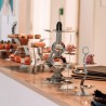 Muse display with 12 bowls in 18/10 stainless steel