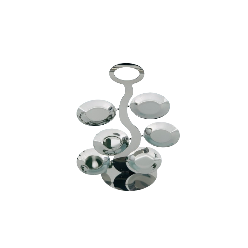 Muse display with 6 bowls in 18/10 stainless steel Muse display with 6 bowls in 18/10 stainless steel