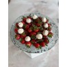 Plate ICE diam 31 cm in recycled glass