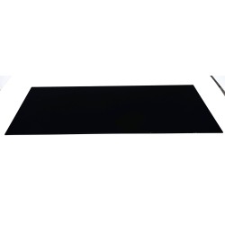 Set of 3 Modulo trays in matte black metal 60 x 25 cm