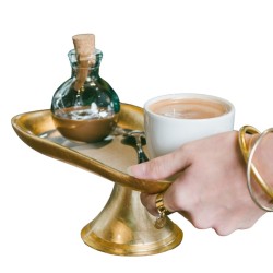 GLACE gold display M in glass
