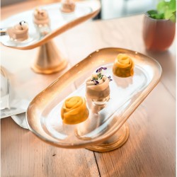 GLACE gold display M in glass