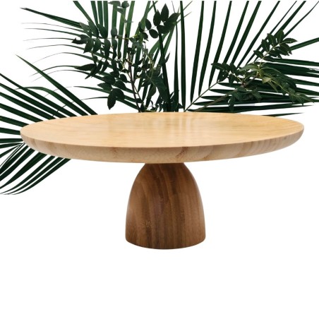 VIK stand display in bamboo size L diam 38 cm