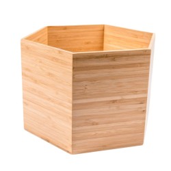 présentoir hexagone en bois