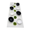 Kit 3 Plateaux Modulo Noir Mat 60 x 25 cm en Métal