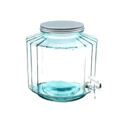 fontaine à boisson simple en verre avec infuseur