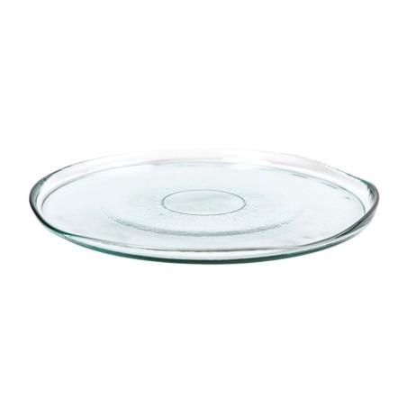 assiette verre effet froissé