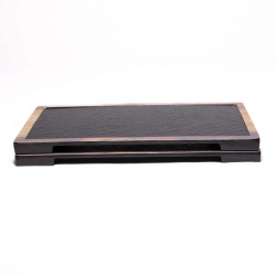 Magma Melamine Rectangular Display Tray – 37.8 x 21.5 cm – Slate & Wood Aspect
