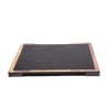 Presentation and serving melamine tray with slate and wood aspect