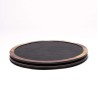 MAGMA Round Presentation Tray – Ø 33 cm – Slate & Wood Effect Melamine