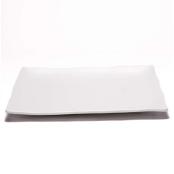 Plateau de présentation et de service blanc mat en mélamine