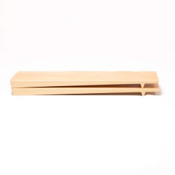 Plateau REGLETTE L en Mélamine Effet Bois – 40 x 10 x 2,3 cm -  Présentation stylée et originale pour buffets professionnels
