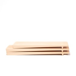 Wood-Effect Melamine Serving Tray – 35.5 × 10 × 2.3 cm