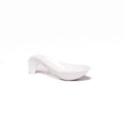 Cuillère de Présentation Sculpturale en Mélamine Blanche 12 x 4,7 x 3,2 cm