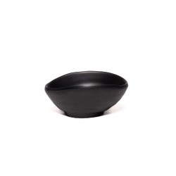OYSHO Organic Black Melamine Mini Bowl – 9.7 × 7.8 × 4.5 cm
