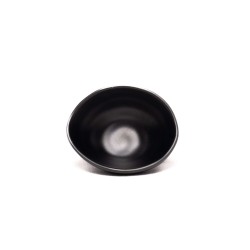 OYSHO Organic Black Melamine Mini Bowl – 9.7 × 7.8 × 4.5 cm