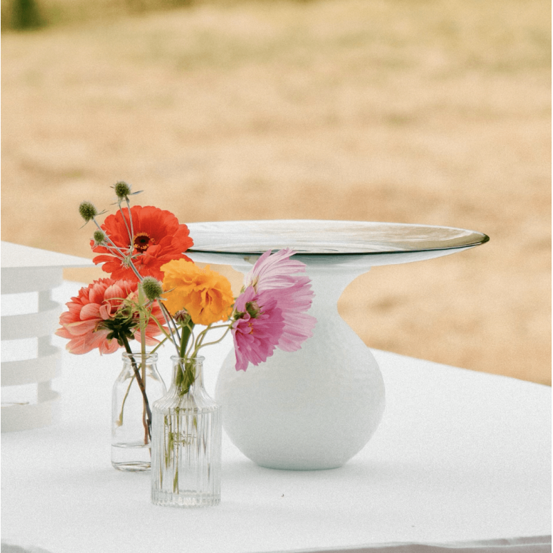 Rehausse et Vase Mako M hauteur 24.5 cm en Verre recyclé Rehausse et Vase Mako M hauteur 24.5 cm en Verre recyclé