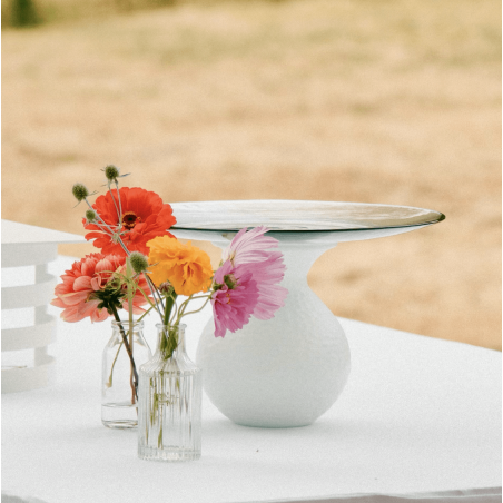 Rehausse et Vase Mako M hauteur 24.5 cm en Verre recyclé