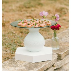 Rehausse et Vase Mako S hauteur 18.5 cm en Verre recyclé