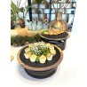 MAGMA Round Presentation Tray – Ø 33 cm – Slate & Wood Effect Melamine MAGMA Round Presentation Tray – Ø 33 cm – Slate & Wood Effect Melamine