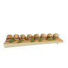 Plateau REGLETTE L en Mélamine Effet Bois – 40 x 10 x 2,3 cm -  Présentation stylée et originale pour buffets professionnels Plateau REGLETTE L en Mélamine Effet Bois – 40 x 10 x 2,3 cm -  Présentation stylée et originale pour buffets professionnels