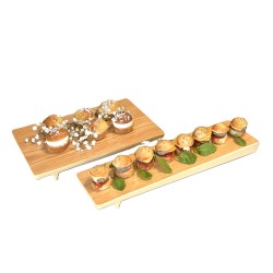 NIPO Wood-Effect Melamine Tray 27 x 18 x 2.5 cm – Minimalist Japanese Elegance for Refined Displays