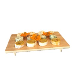 NIPO Wood-Effect Melamine Tray 27 x 18 x 2.5 cm – Minimalist Japanese Elegance for Refined Displays