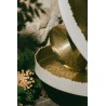Présentoir GOLD Blanc Martelé diam 30,5 cm Métal