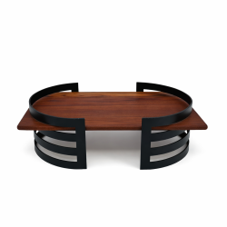 Plateau de service bois brun KORA 45 x 25 cm – Frêne thermo-traité | KanTsens