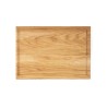 Plateau SKOG  avec rigole chêne massif 35x25 cm – Présentation & service pro | KanTsens