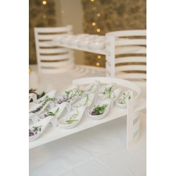 Sculptural White Melamine Tasting Spoon 12 x 4.7 x 3.2 cm – Elegance & Performance for Demanding Professionals