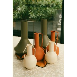 Vase ARTY métal kaki 36 cm – Décoration pro KanTsens