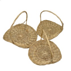 Set 3 paniers osier naturel – Présentation & service buffet | KanTsens