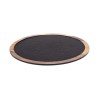 Plateau de présentation rond MAGMA mélamine diamètre 33 cm pour buffet pro, empilable, lavable