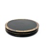 MAGMA Round Presentation Tray – Ø 33 cm – Slate & Wood Effect Melamine