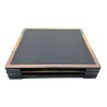 MAGMA Square Presentation Tray – 33.5 × 33.5 cm – Slate & Wood Effect Melamine