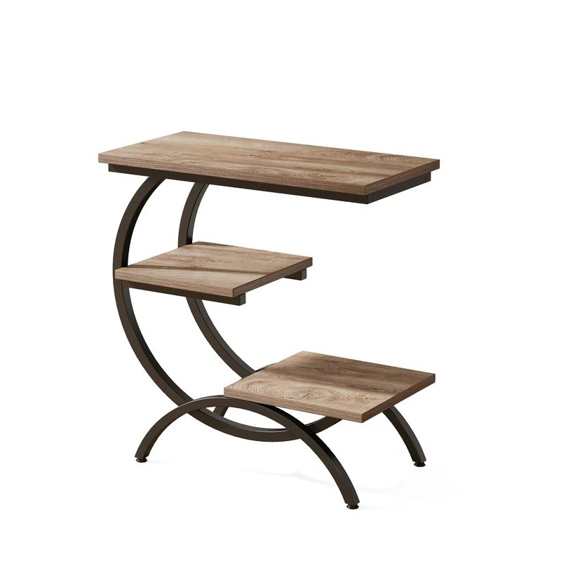 AZRIEL XL 3-Tier Cascade Display Stand – Steel & Marble Effect | KanTsens