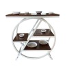 Présentoir XL ORBI BLANC & BOIS – Support Architectural pour Buffets d’Exception 65 cm