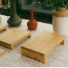 Présentoir STAND Bambou M sur pieds — 39,5 x 25,7 cm | Buffet & Événements